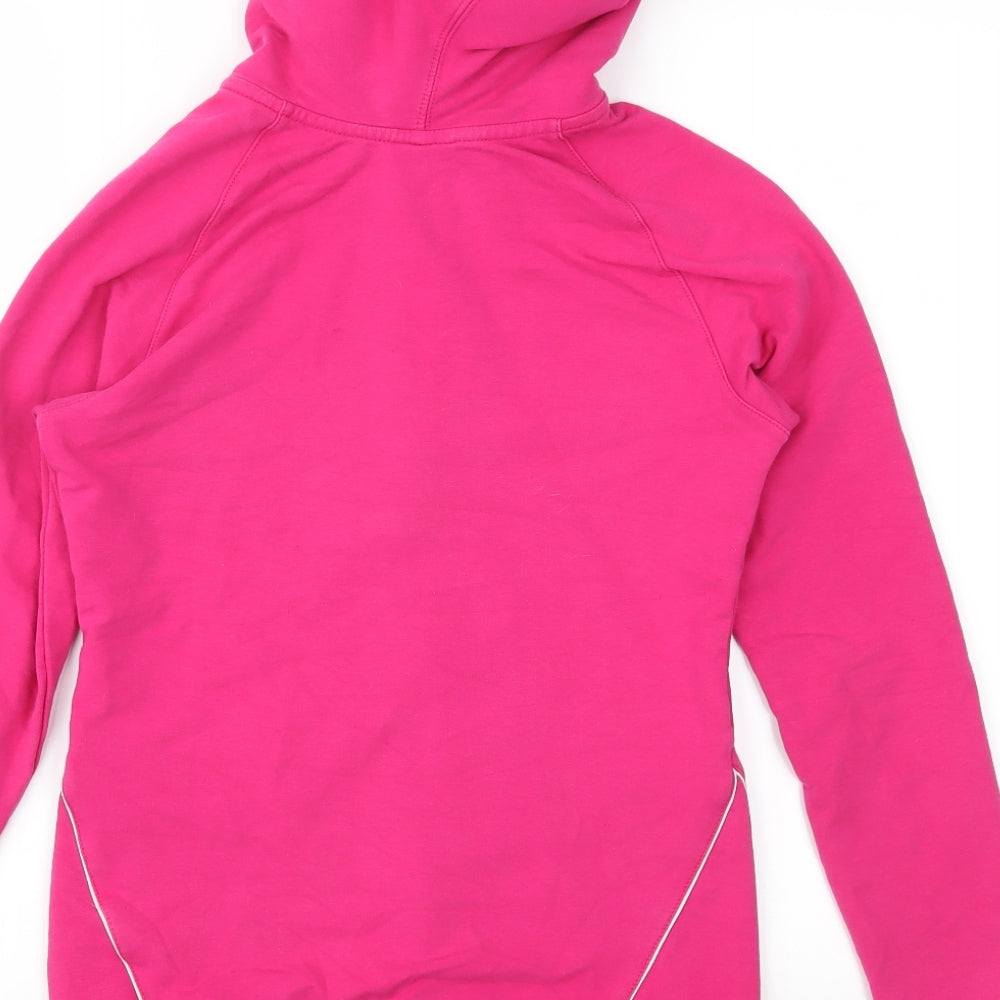 Nike Womens Pink  Jersey Full Zip Hoodie Size S