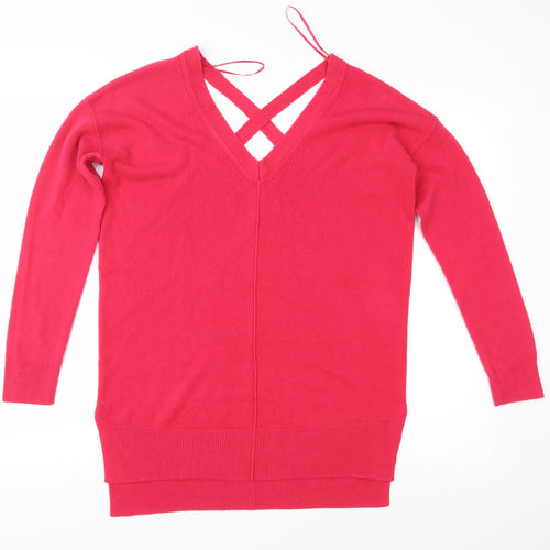 Matalan Womens Pink  Knit Pullover Jumper Size 8