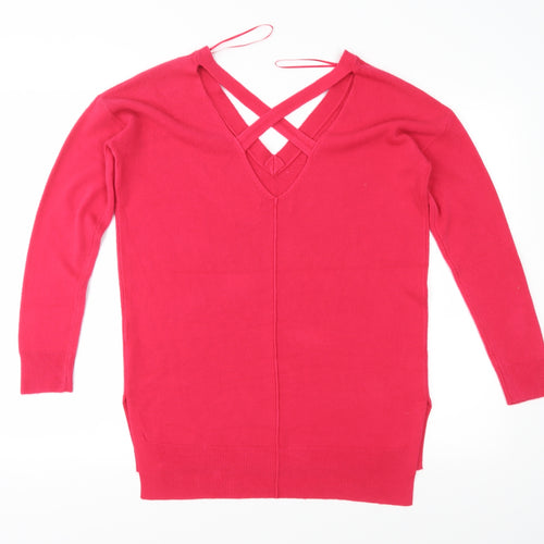 Matalan Womens Pink  Knit Pullover Jumper Size 8