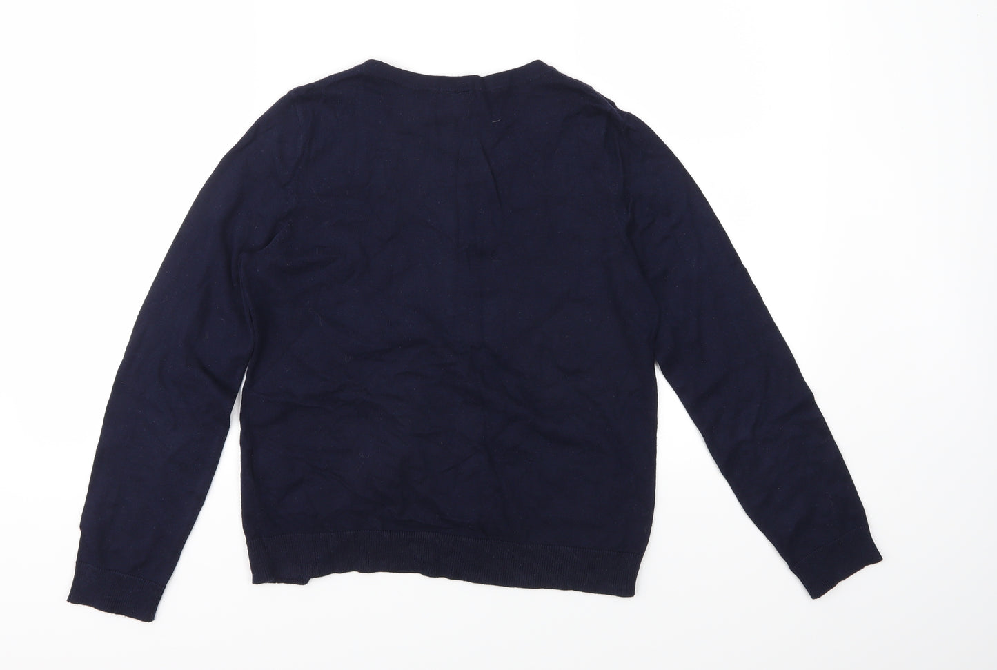 H&M Womens Blue  Knit Cardigan Jumper Size S