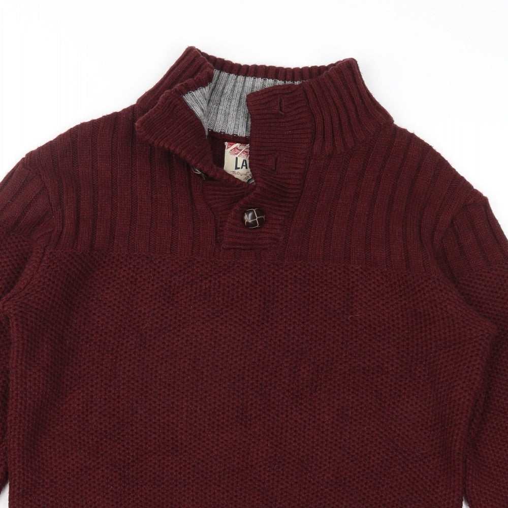 Tokyo Laundry Mens Red  Knit Pullover Jumper Size S