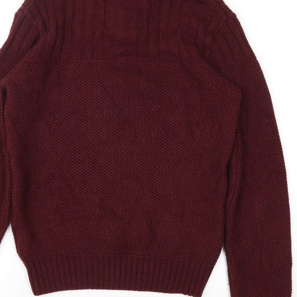 Tokyo Laundry Mens Red  Knit Pullover Jumper Size S