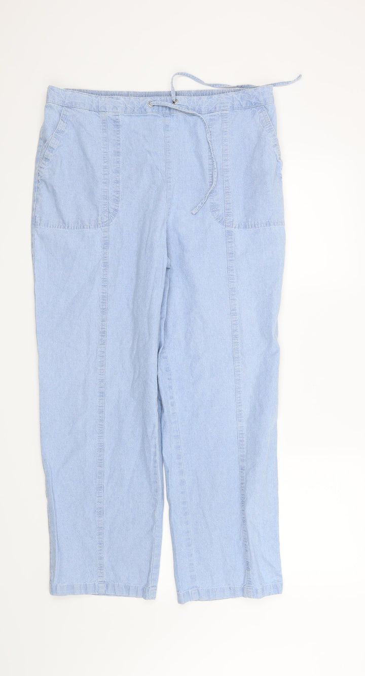 Isle Womens Blue Straight Jeans Size 16 L27 in