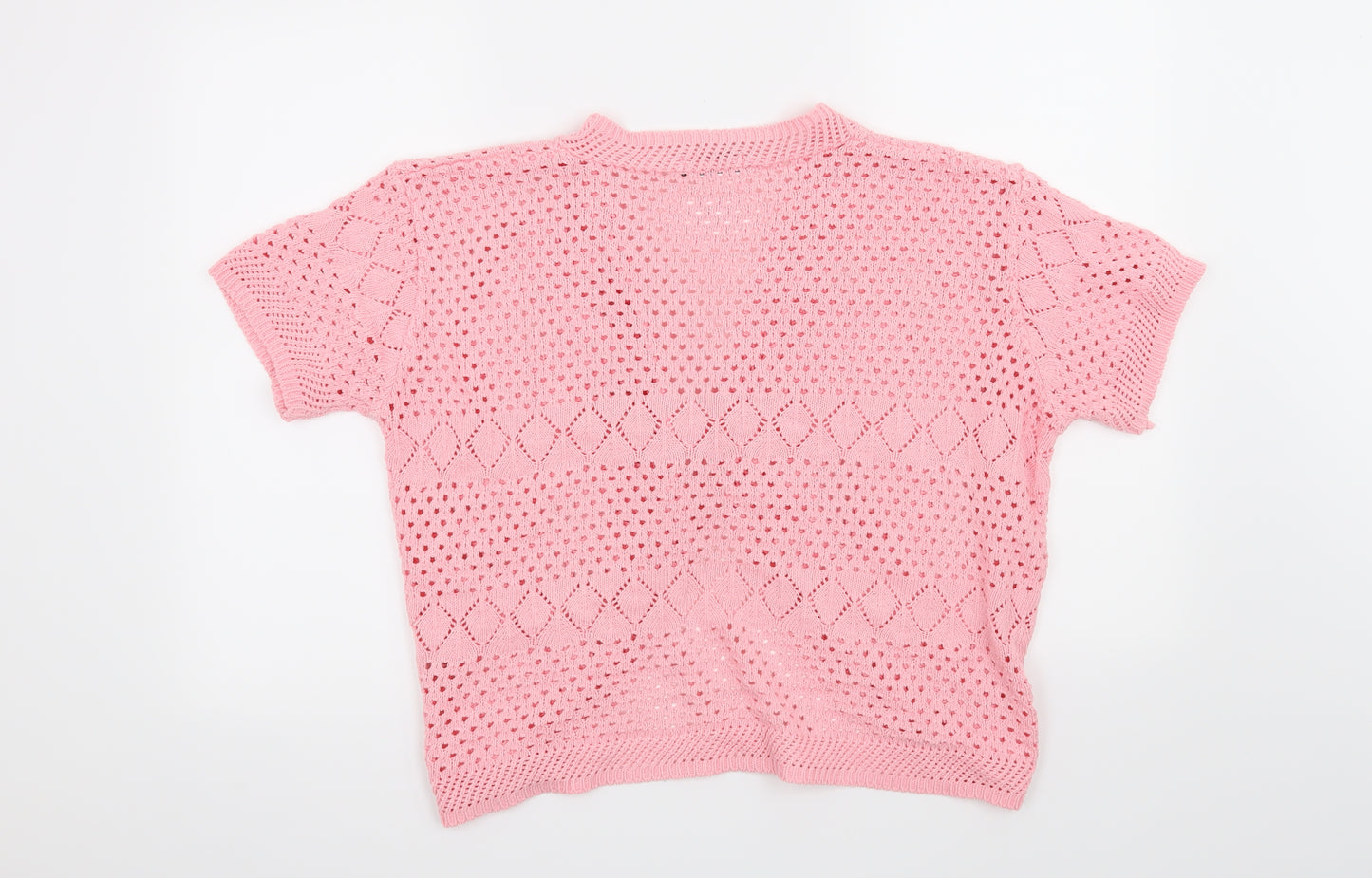 Preworn Womens Pink   Cardigan Jumper Size L