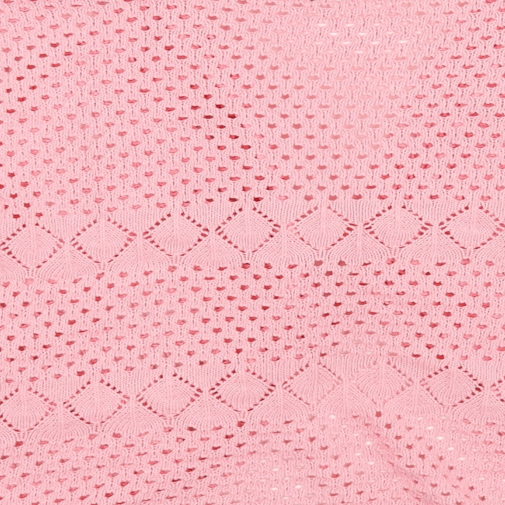 Preworn Womens Pink   Cardigan Jumper Size L