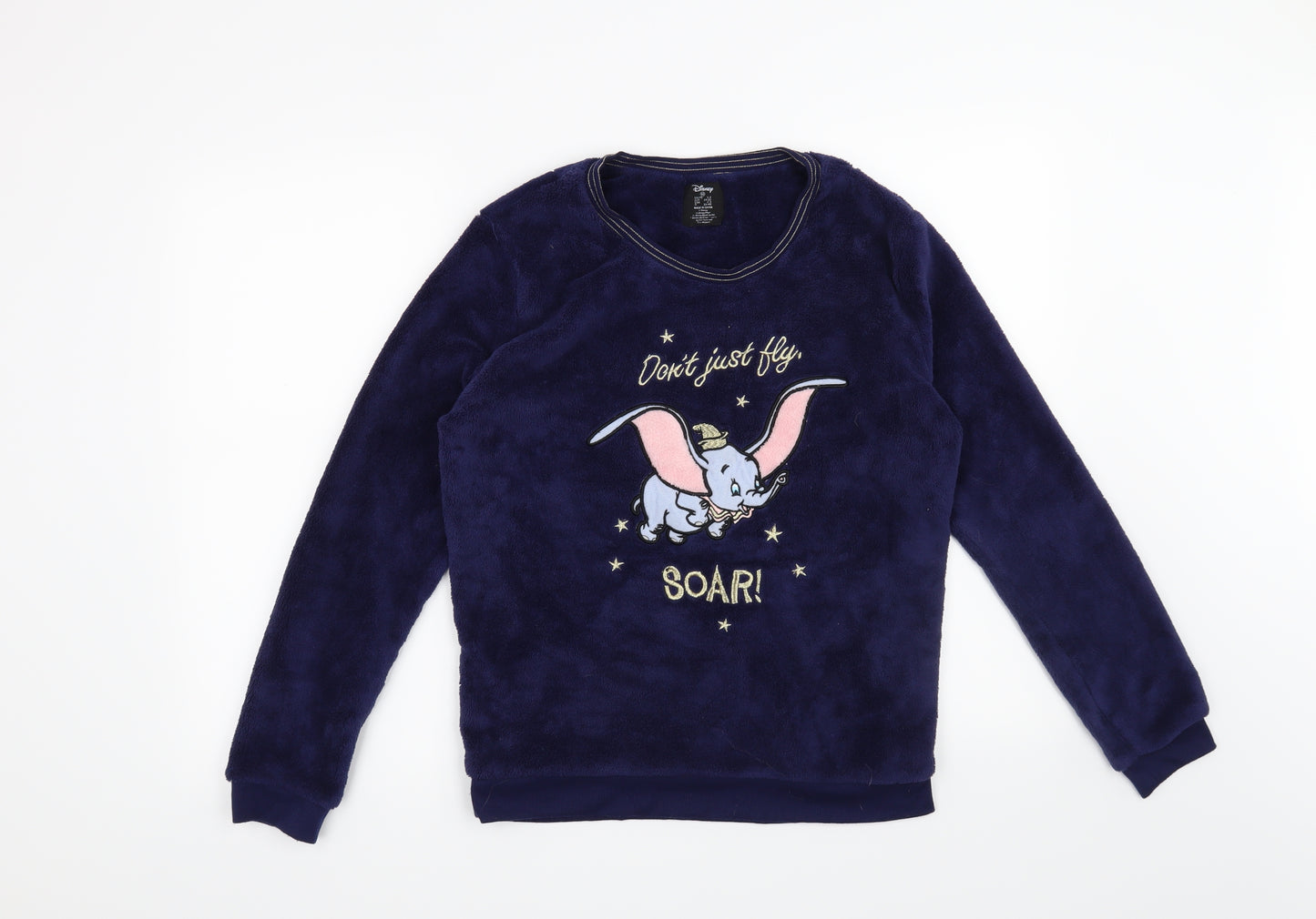 Disney Womens Blue Solid  Top Pyjama Top Size 6  - Disney Dumbo