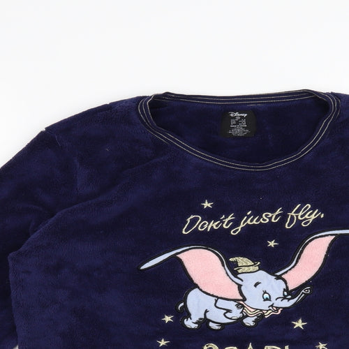Disney Womens Blue Solid  Top Pyjama Top Size 6  - Disney Dumbo