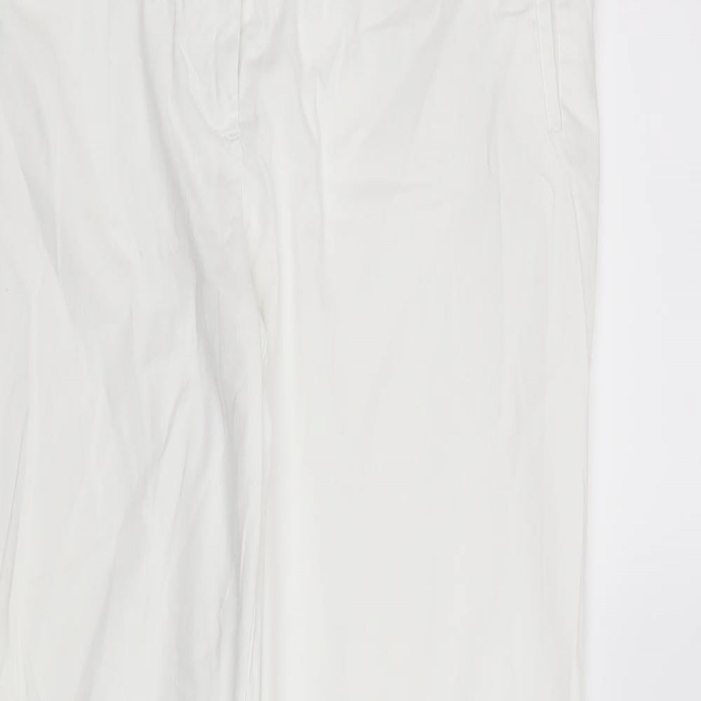 Marks and Spencer Womens White   Trousers  Size 16 L29 in