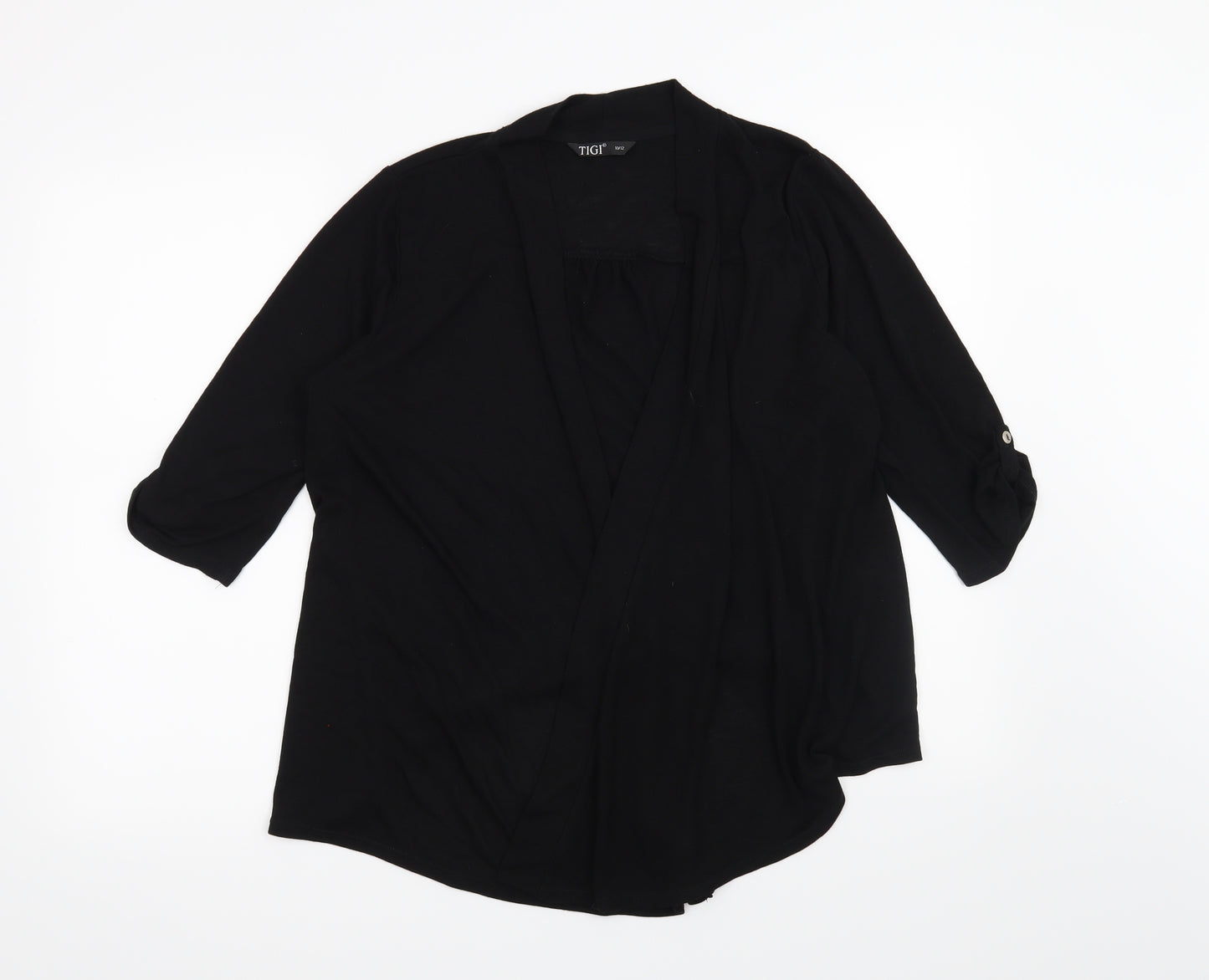 Tigi Womens Black   Basic T-Shirt Size 10