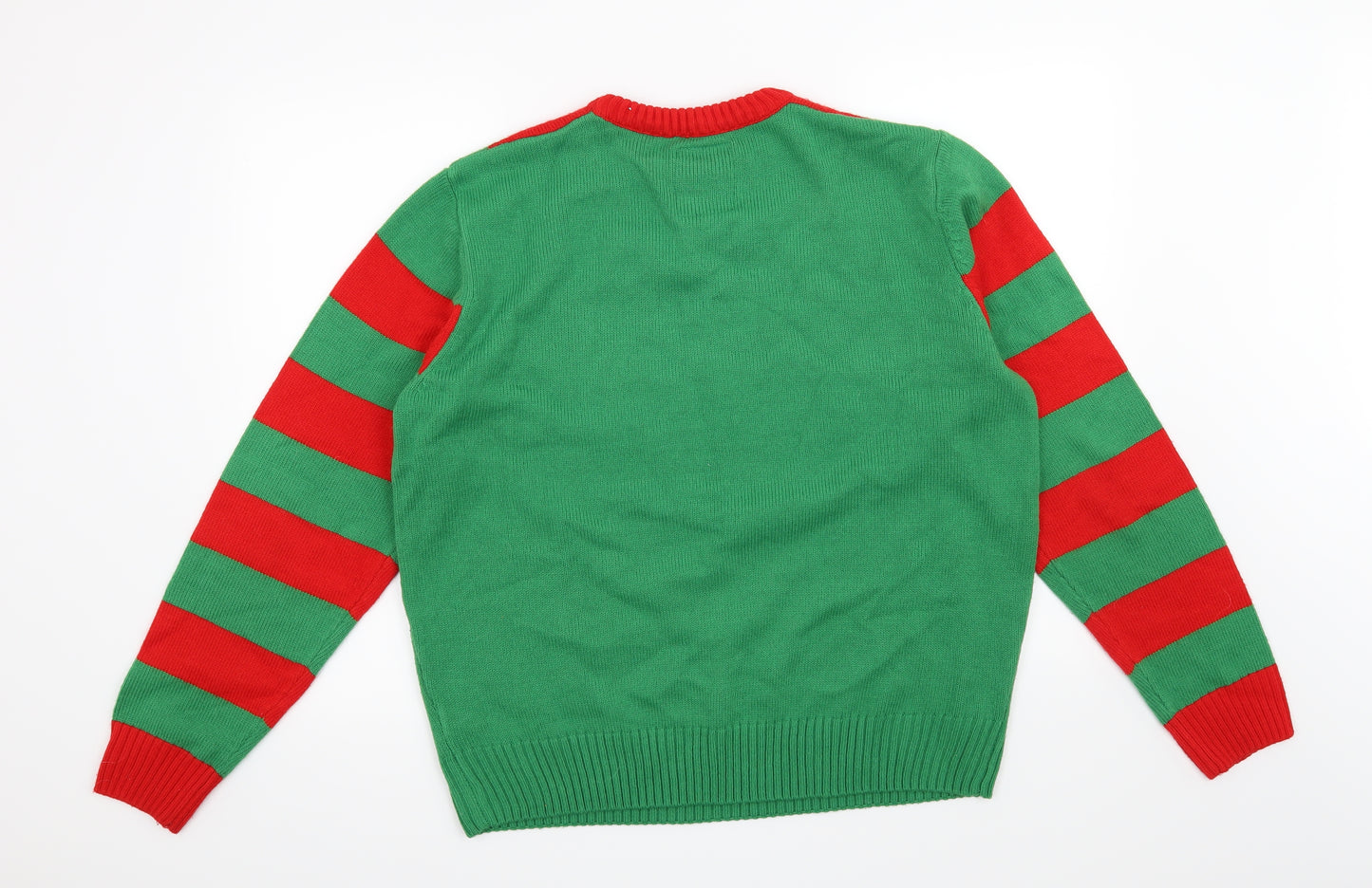 Preworn Mens Green   Pullover Jumper Size XL  - Christmas Elf