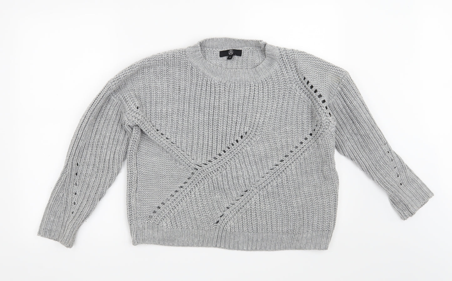 Missguided Womens Grey   Pullover Jumper Size S