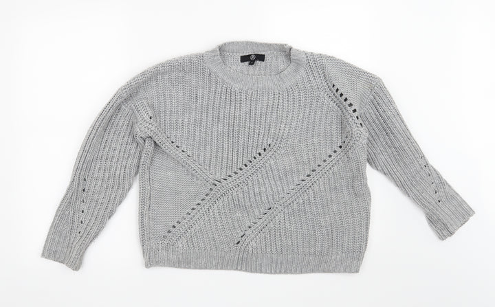 Missguided Womens Grey   Pullover Jumper Size S