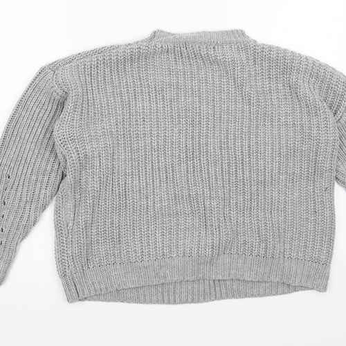 Missguided Womens Grey   Pullover Jumper Size S