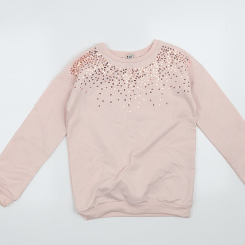 TU Girls Pink   Pullover Sweatshirt Size 12 Years