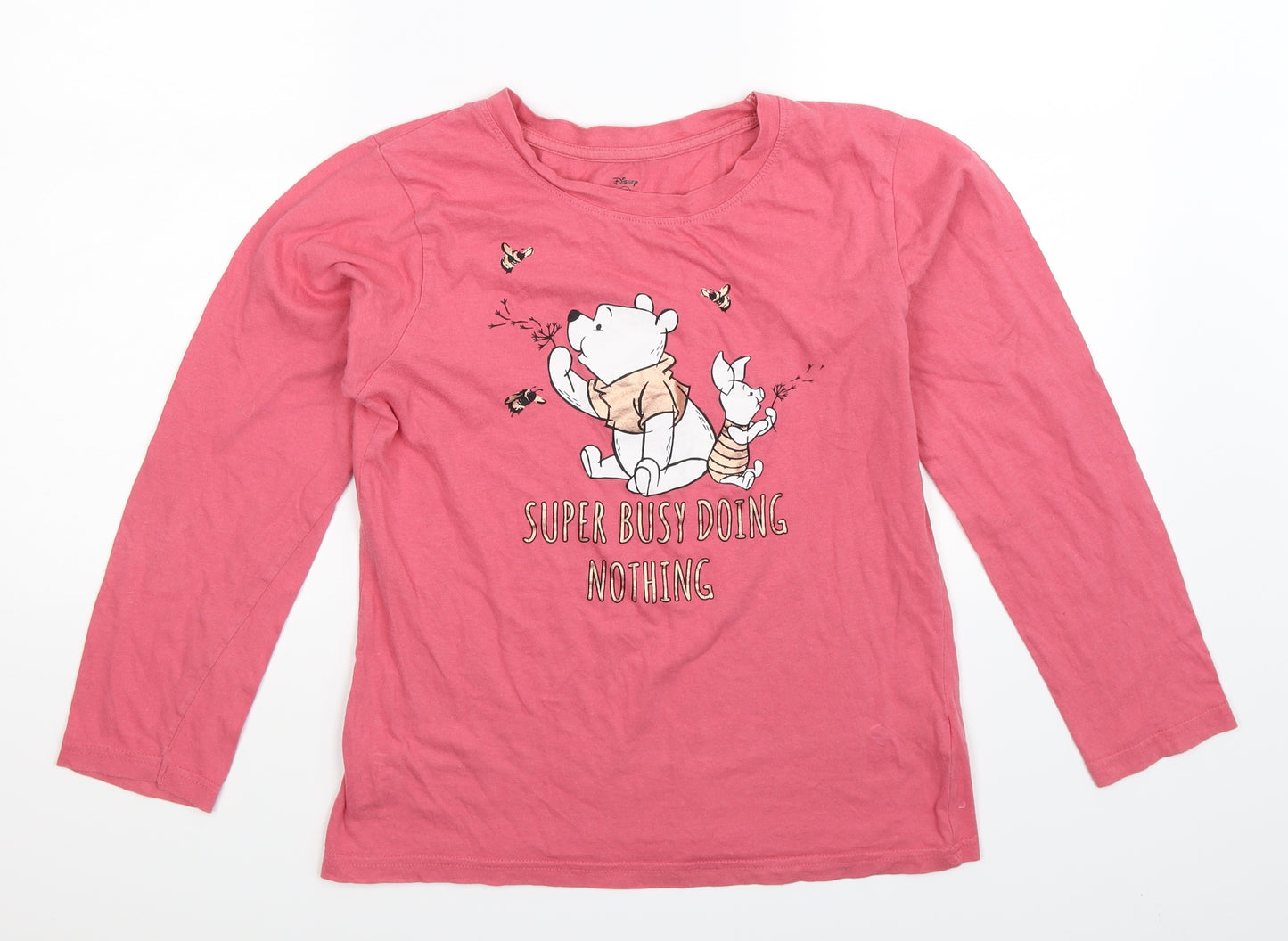 Disney Womens Pink   Basic T-Shirt Size 8