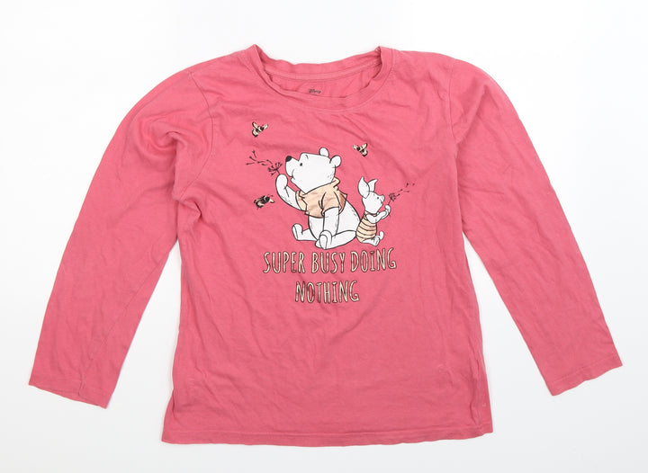 Disney Womens Pink   Basic T-Shirt Size 8