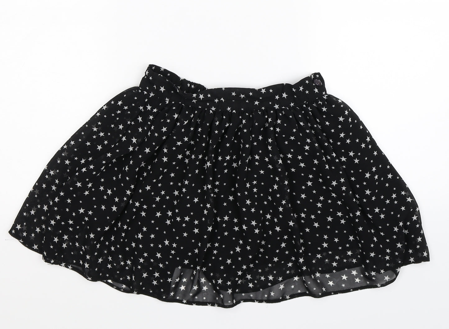 Candy Couture Womens Black Geometric  Mini Skirt Size 26 in
