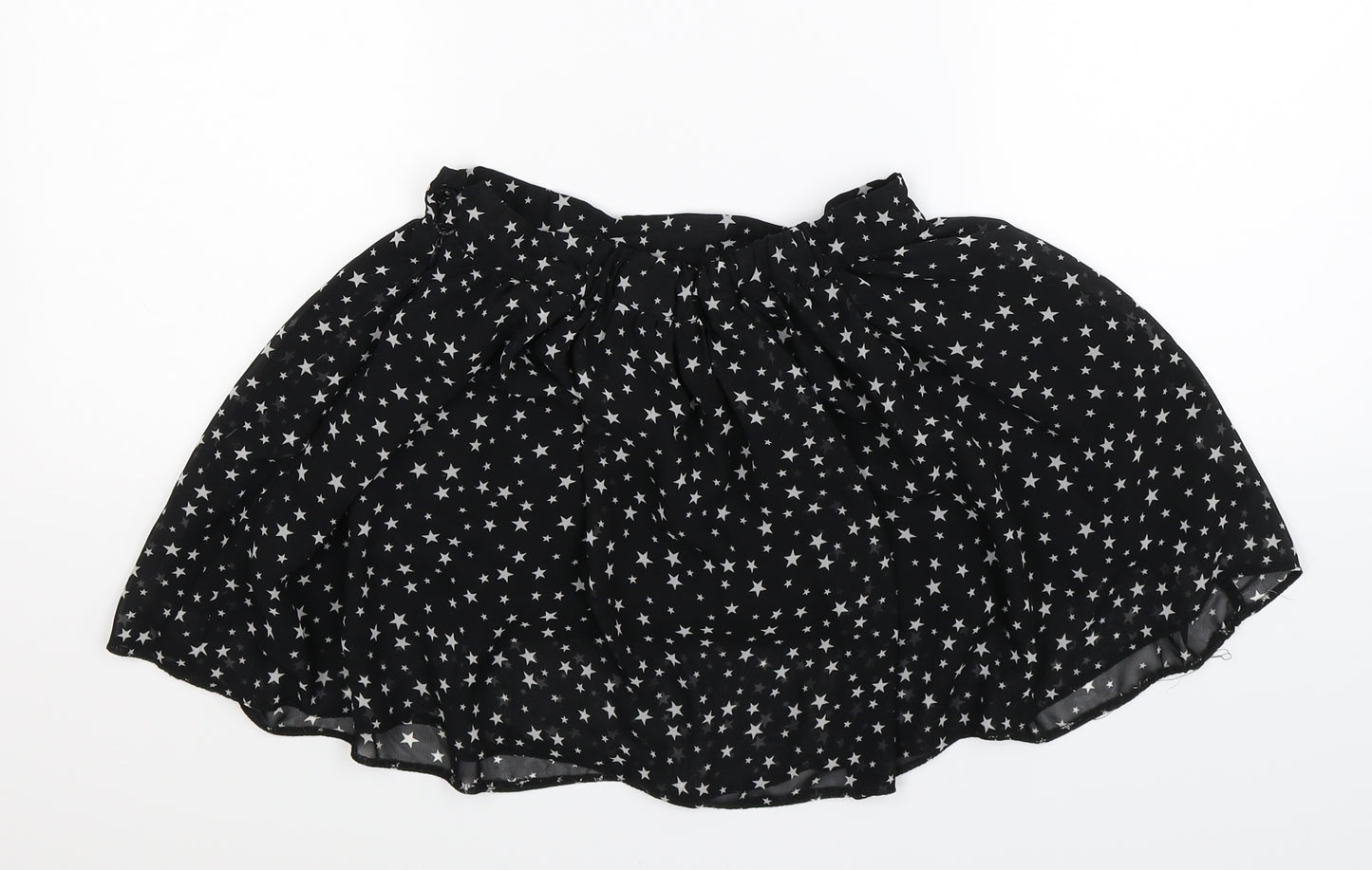 Candy Couture Womens Black Geometric  Mini Skirt Size 26 in