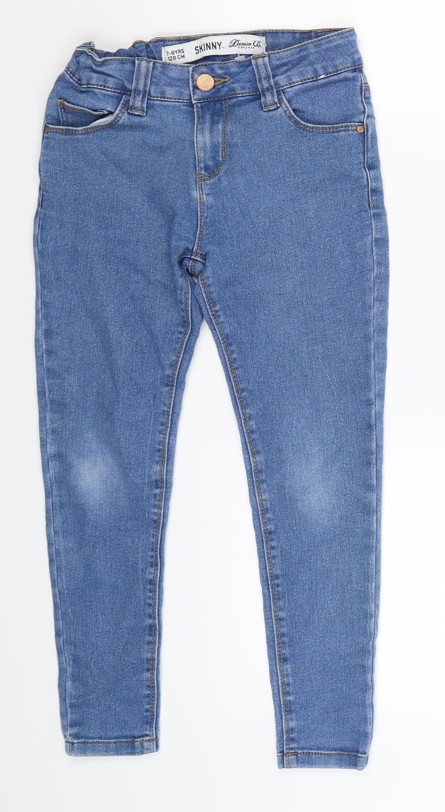 Denim Co Girls Blue  Denim Skinny Jeans Size 7-8 Years