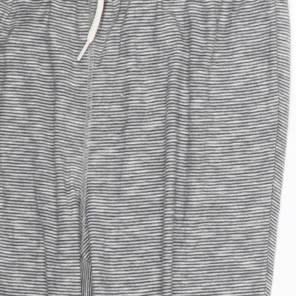 Animal Womens Grey Striped  Sweat Shorts Size 14