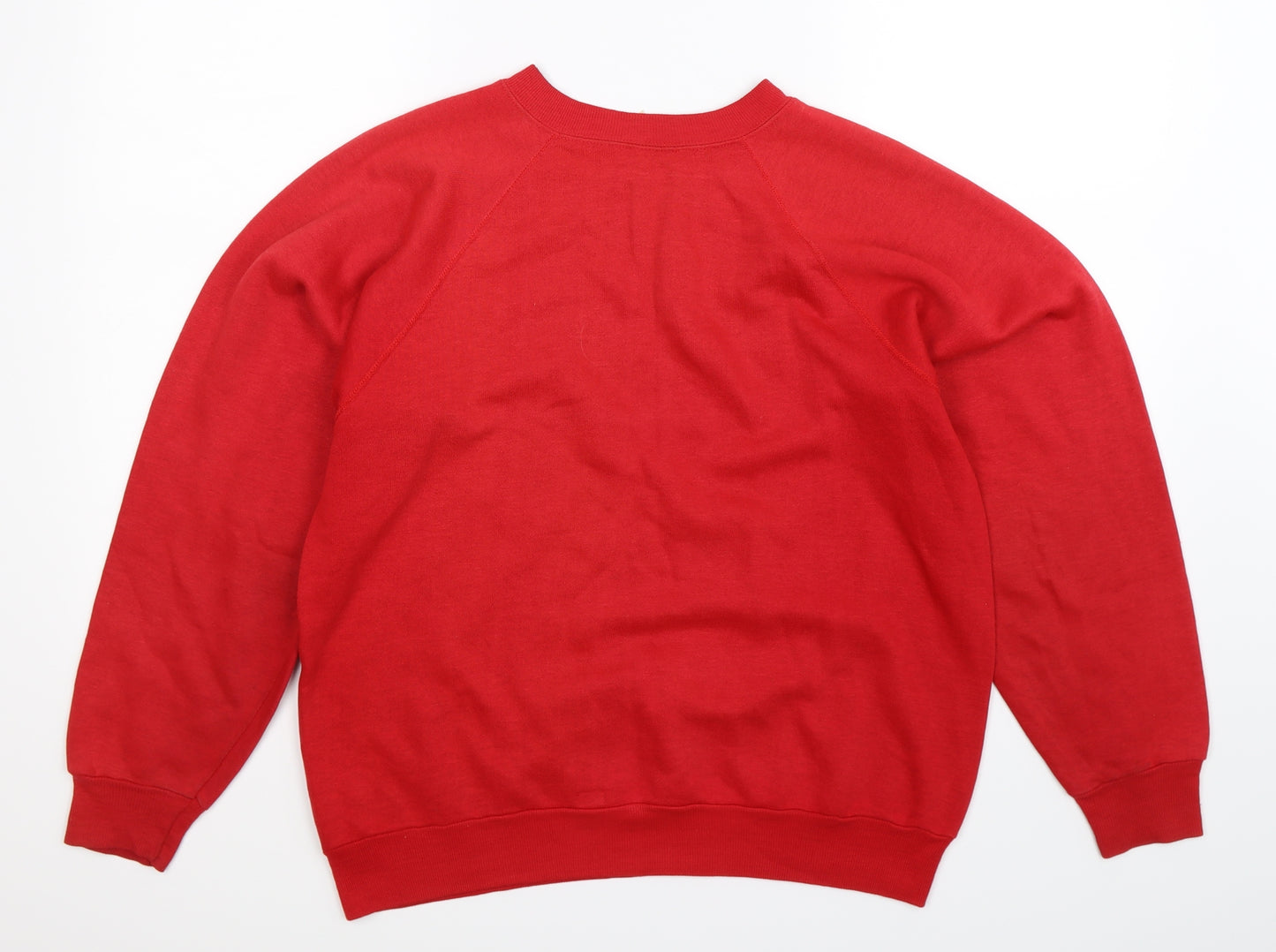 Preworn Womens Red   Pullover Sweatshirt Size L