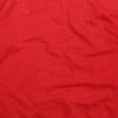 Preworn Womens Red   Pullover Sweatshirt Size L