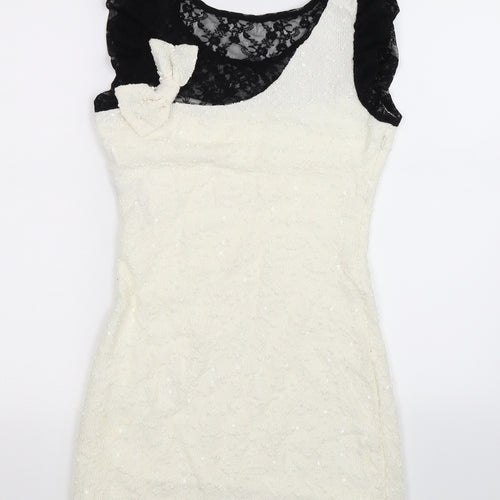 Preworn Womens White   Bodycon  Size S