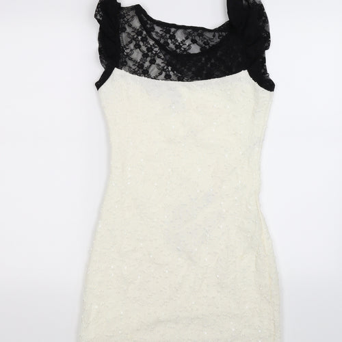 Preworn Womens White   Bodycon  Size S