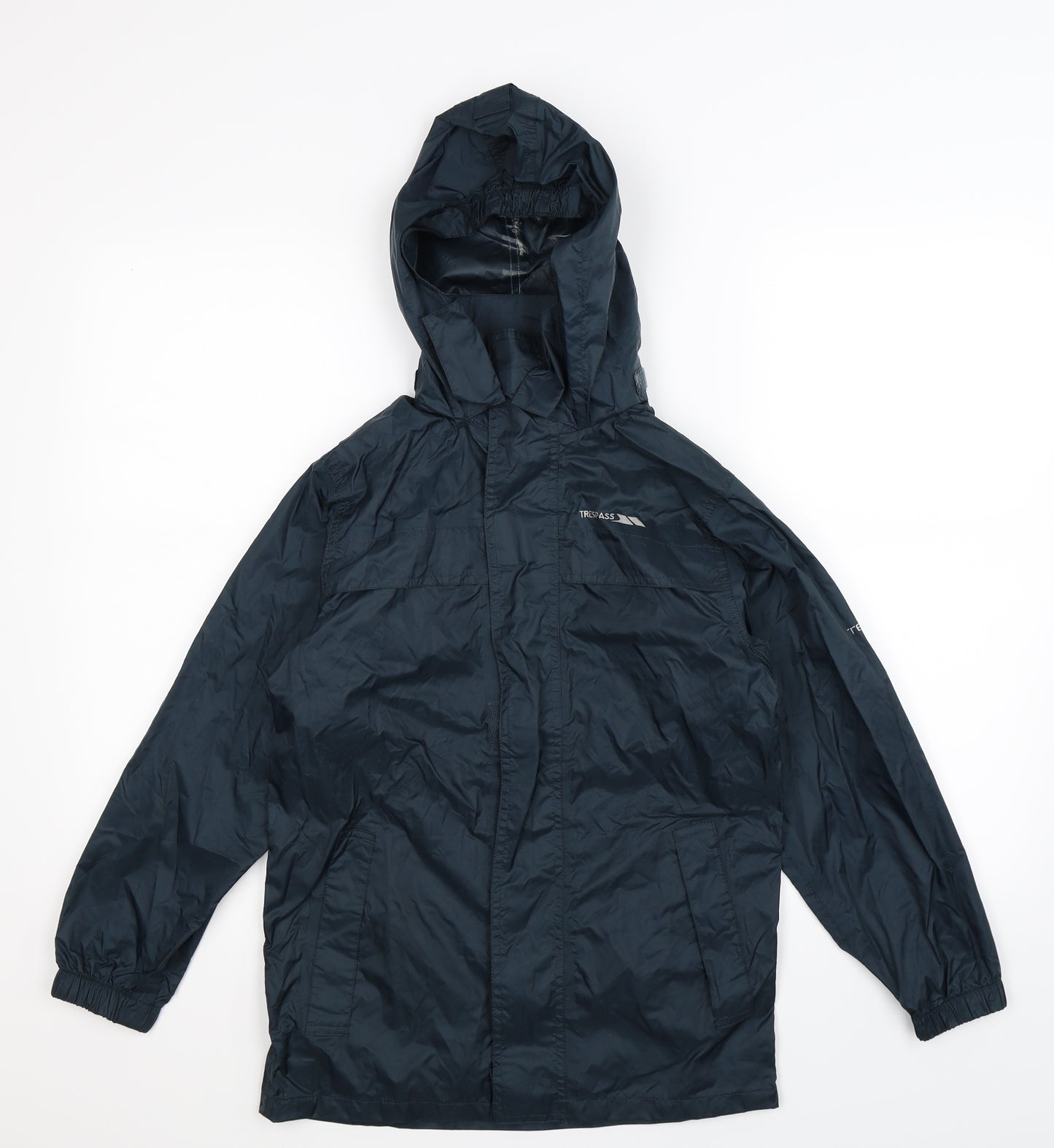Trespass Boys Blue   Rain Coat Coat Size 9-10 Years