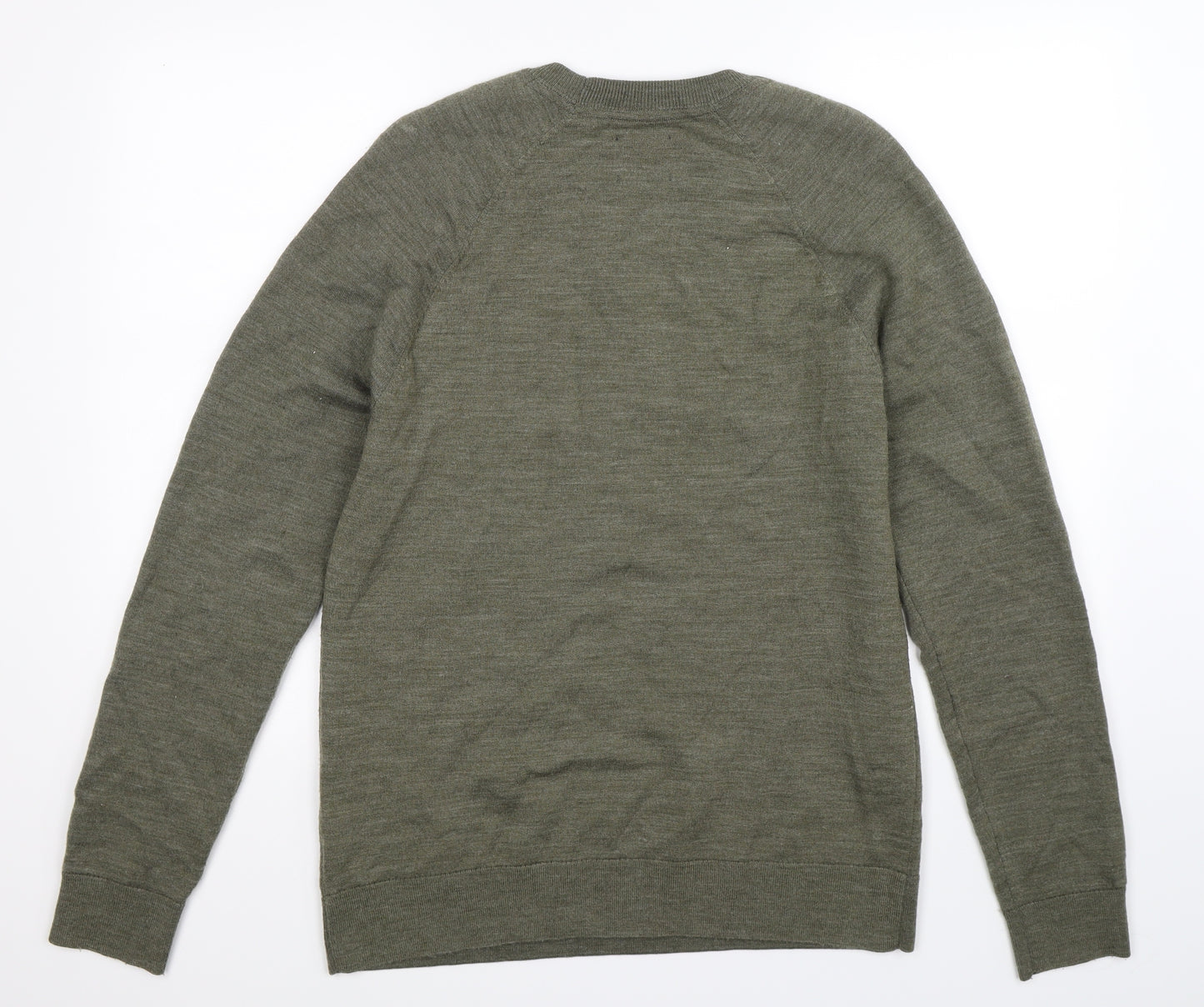 Abercrombie & Fitch Mens Green  Knit Pullover Jumper Size L