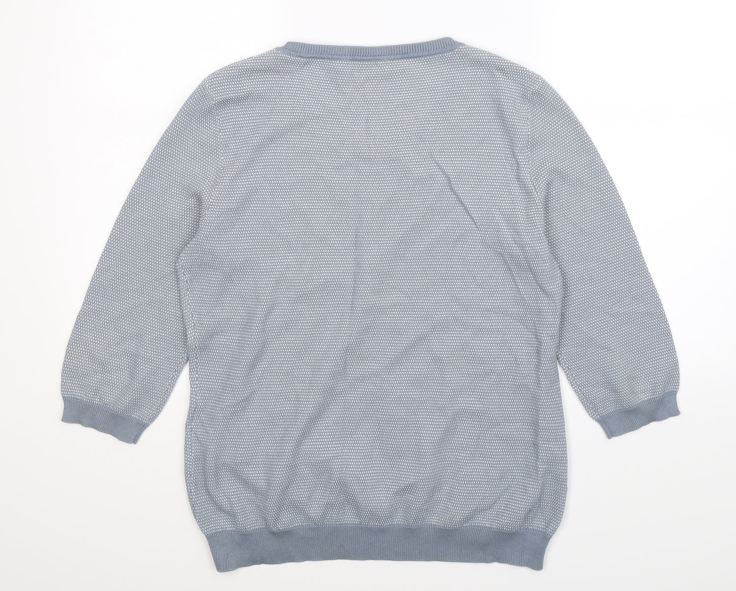 Peter Hahn Womens Grey  Knit Pullover Jumper Size 16
