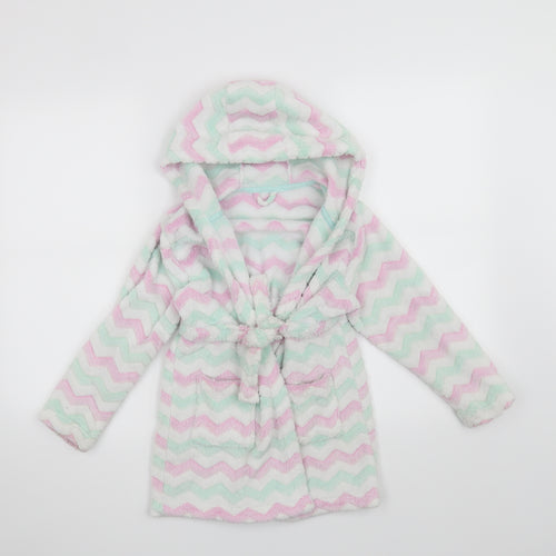 Matalan Girls Blue Solid  Top Robe Size 6 Years