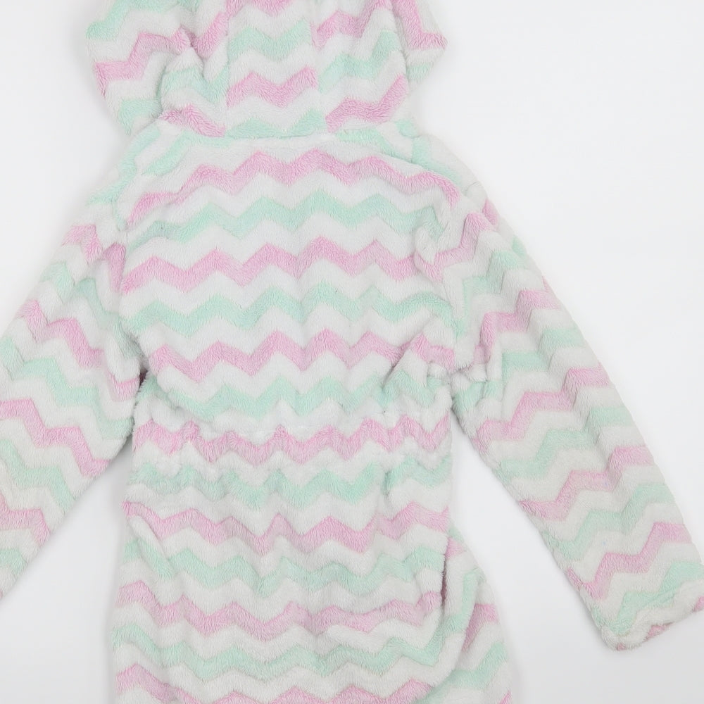 Matalan Girls Blue Solid  Top Robe Size 6 Years