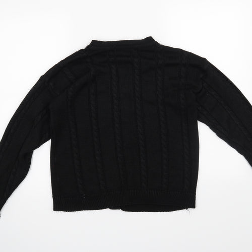 St Michael Girls Black   Cardigan Jumper Size 11-12 Years