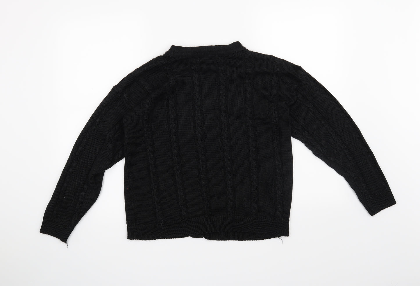 St Michael Girls Black   Cardigan Jumper Size 11-12 Years