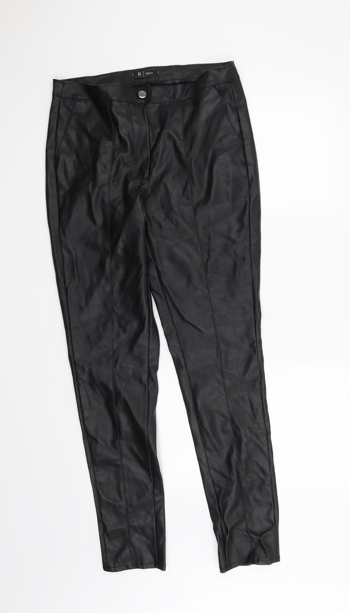 R Edition Womens Black Skinny Jeans Size 14 L29 in