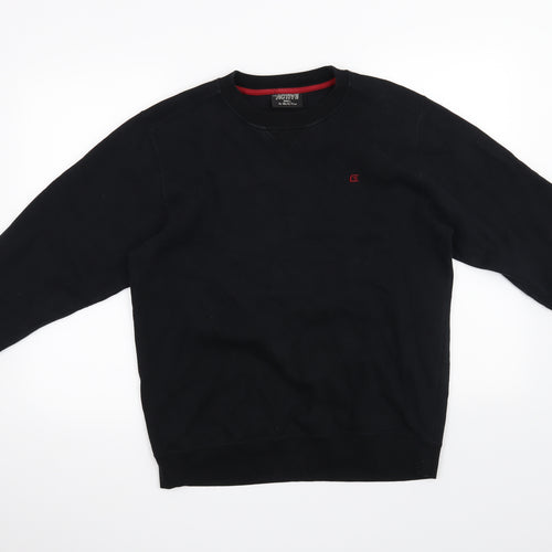 Active Mens Black   Pullover Jumper Size S