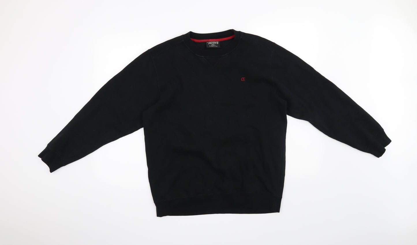 Active Mens Black   Pullover Jumper Size S
