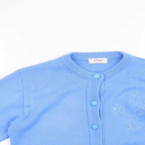 Care Womens Blue   Cardigan Jumper Size S