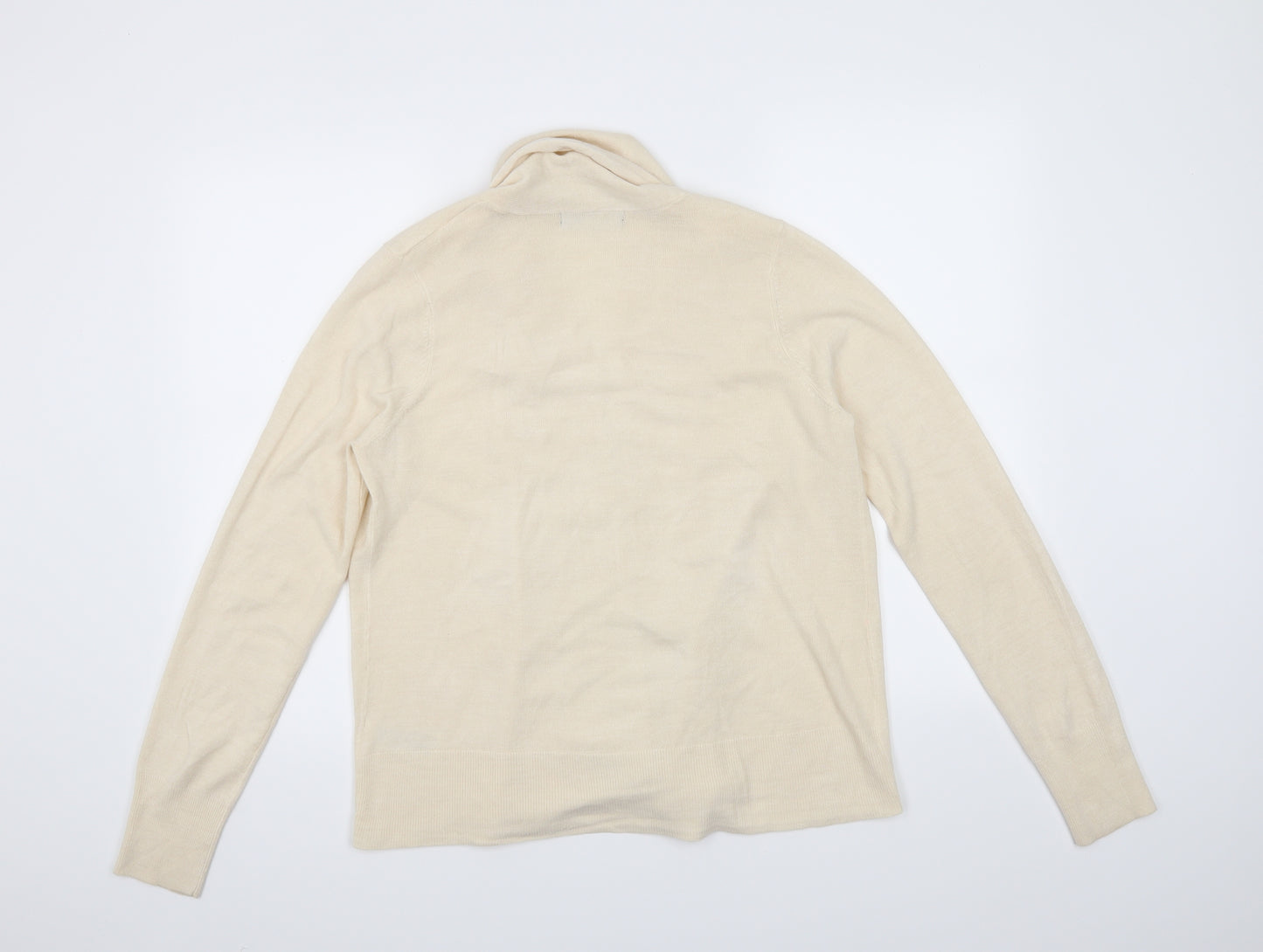 M&S Womens Beige   Cardigan Jumper Size M