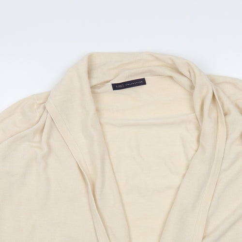 M&S Womens Beige   Cardigan Jumper Size M