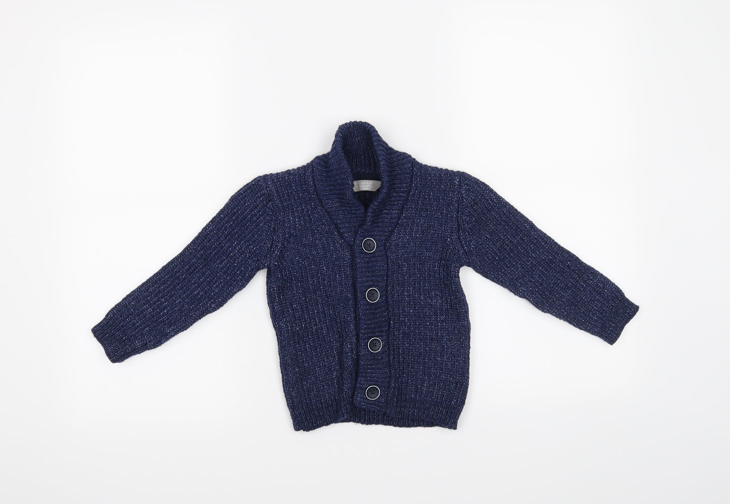 Primark Boys Blue   Cardigan Jumper Size 2-3 Years