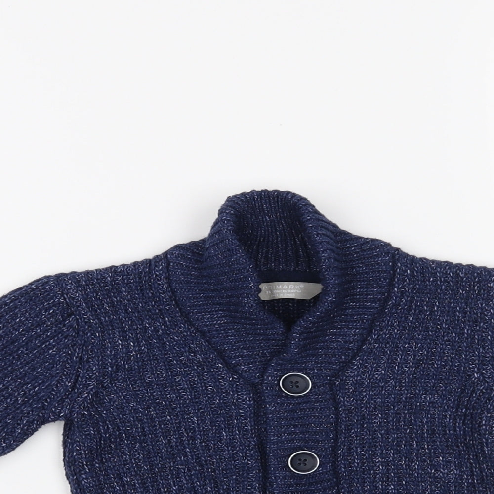 Primark Boys Blue   Cardigan Jumper Size 2-3 Years