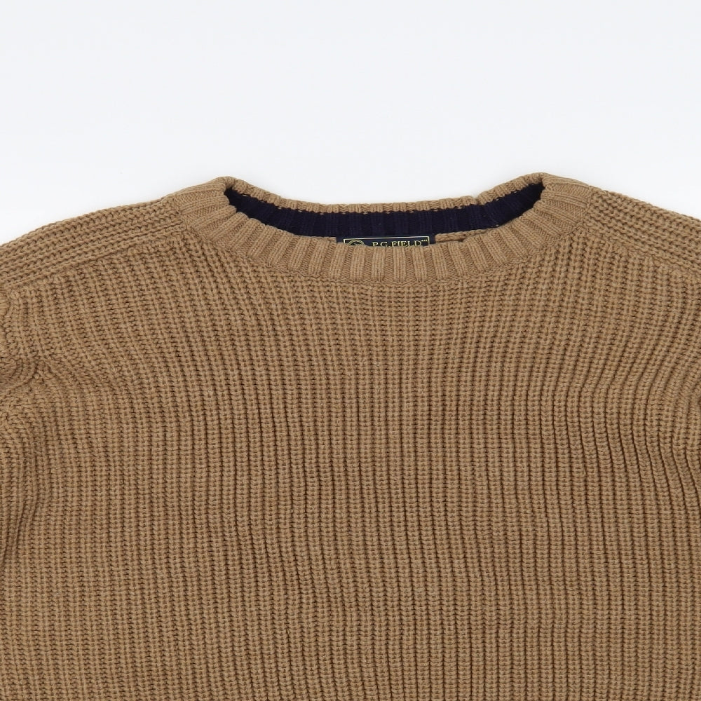 p.g field Mens Brown   Pullover Jumper Size L