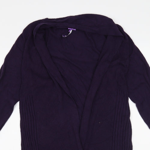 BHS Womens Purple   Cardigan Jumper Size 14