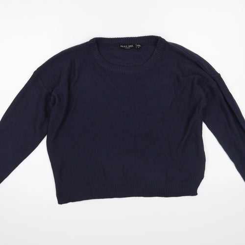 Brave Soul Womens Blue   Pullover Jumper Size S