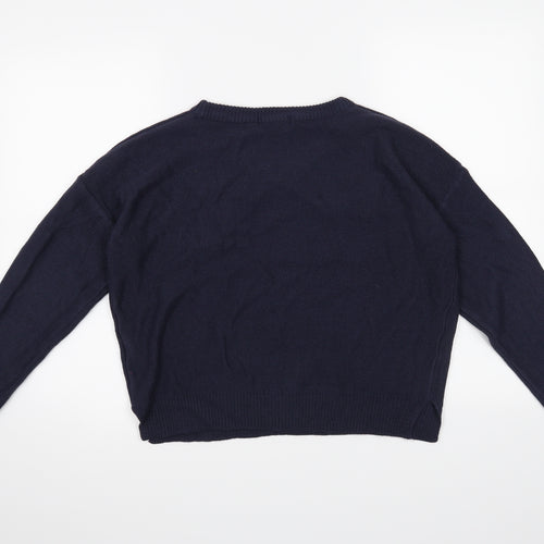 Brave Soul Womens Blue   Pullover Jumper Size S