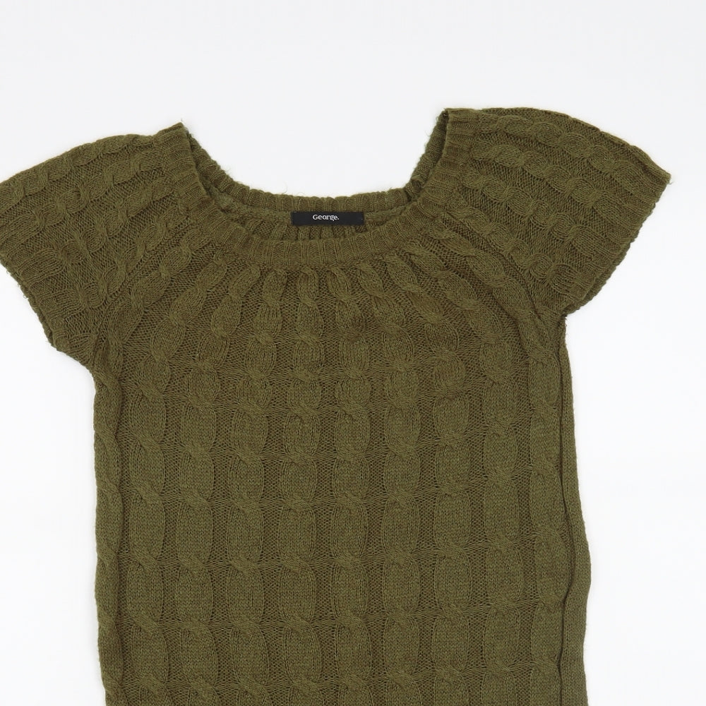 George Womens Green   Jumper Dress  Size 8