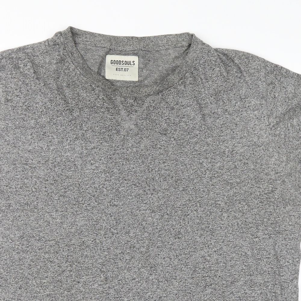 good souls Womens Grey   Basic T-Shirt Size L