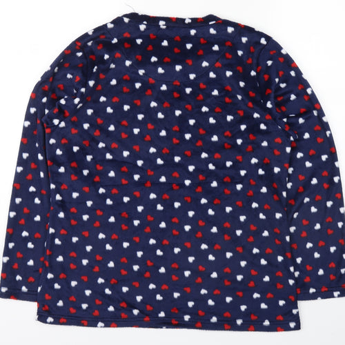M&Co Womens Blue Polka Dot  Top Pyjama Top Size 10